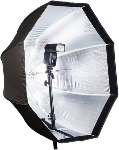 VILLCASE مثمنة Softbox مظلة التصوير الفوتوغرافي Softbox Softbox، صندوق إضاءة صور محمول للاستوديو والإضاءة الخارجية، متوافق مع Speedlights وFlashs in Kuwait