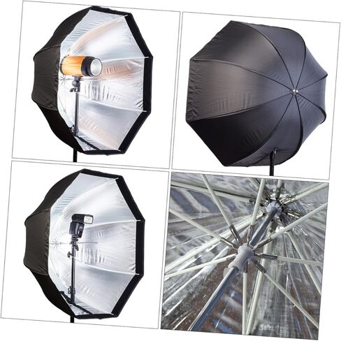 VILLCASE مثمنة Softbox مظلة التصوير الفوتوغرافي Softbox Softbox، صندوق إضاءة صور محمول للاستوديو والإضاءة الخارجية، متوافق مع Speedlights وFlashs in Kuwait