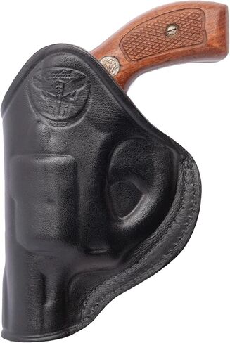 Cardini Leather Premium IWB Holster, for 5-Shot Revolvers, for S&W J Frame, for Taurus 605, 642 airweight, 38 Special Holster in Kuwait
