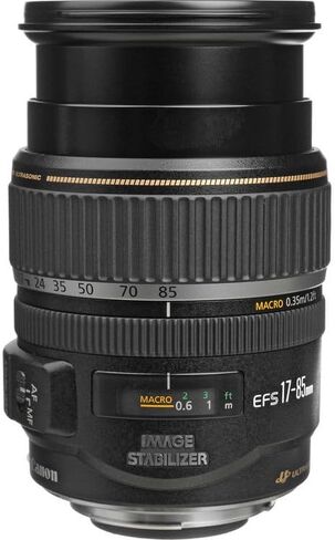Canon EF-S 17-85mm f/4-5.6 IS USM Lens | Versatile APS-C Zoom with Optical Image Stabilization, Ring-Type USM Autofocus & Wide-to-Telephoto Range | For Travel & Everyday (9517A002) + Filter Kit + More in Kuwait
