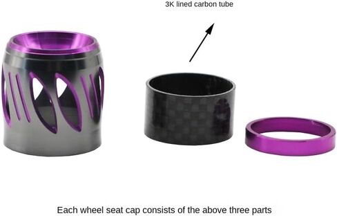 2pcs Aluminum Reel Seat Nut Reel Seat Metal Hood Cap Fishing Rod Building Component Fishing Rod DIY Repair Accessory in Kuwait