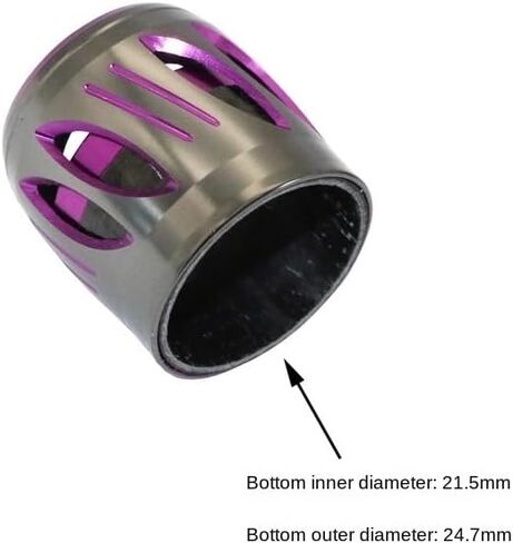 2pcs Aluminum Reel Seat Nut Reel Seat Metal Hood Cap Fishing Rod Building Component Fishing Rod DIY Repair Accessory in Kuwait