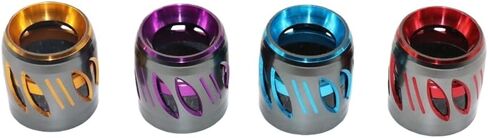 2pcs Aluminum Reel Seat Nut Reel Seat Metal Hood Cap Fishing Rod Building Component Fishing Rod DIY Repair Accessory in Kuwait