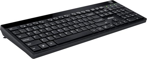Adesso WKB-1400FB Wireless Keyboard with Built-in Fingerprint Reader, 2.4GHz Full Size 104-Key Low Profile Keyboard, AES 256-Bit Encrypted, Windows Hello Compatible for Windows 10 11 in Kuwait
