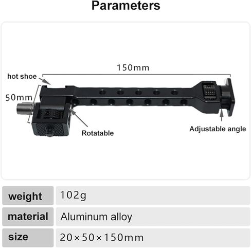 Ronin S SC RS2 RSC2 Monitor Microphone Bracket Weebill Brane3 Stabilizer Expansion Arm in Kuwait