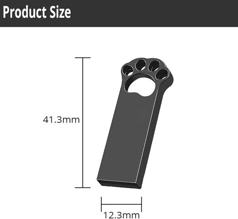 محرك فلاش USB سعة 1 جيجابايت مع محول من النوع C وحبل، محرك قلم USB 2.0 عالي السرعة، شريحة ذاكرة تخزين صغيرة للهاتف/الوسادة/الكمبيوتر الشخصي/الكمبيوتر المحمول - (أسود 1 جيجابايت) in Kuwait