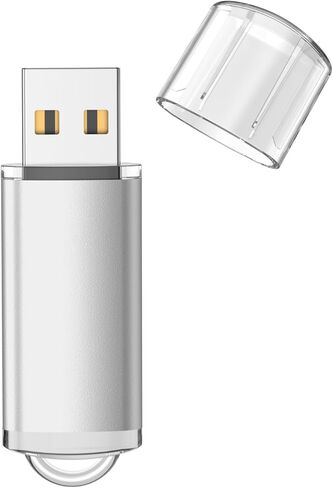 16GB 1PCS Flash Drive USB 2.0 Flash Drive Thumb Drive Jump Drives Keychain Memory Stick-Silver in Kuwait