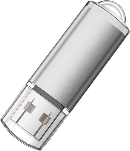16GB 1PCS Flash Drive USB 2.0 Flash Drive Thumb Drive Jump Drives Keychain Memory Stick-Silver in Kuwait