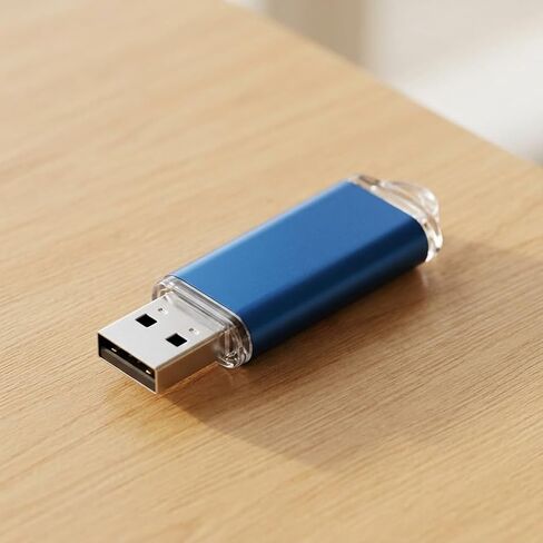 16GB USB 2.0 Flash Drive, Portable Metal Thumb Drive, Plug & Play Jump Drive with Lanyard Hole for Data Storage, Office, PC, Laptop, Random Color in Kuwait