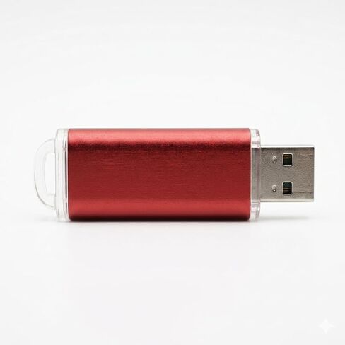 16GB USB 2.0 Flash Drive, Portable Metal Thumb Drive, Plug & Play Jump Drive with Lanyard Hole for Data Storage, Office, PC, Laptop, Random Color in Kuwait