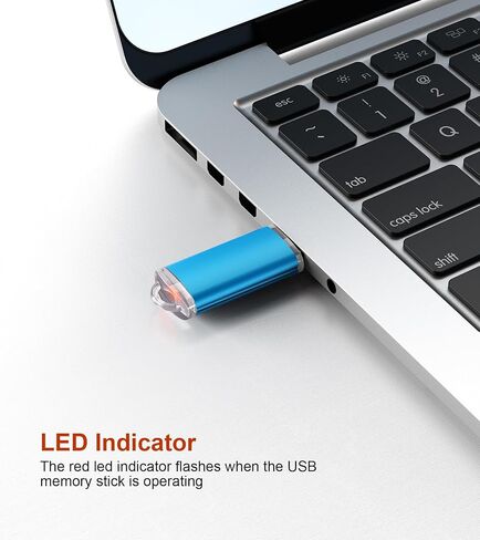 8GB 1Pack Flash Drive USB 2.0 Flash Drive Thumb Drive Jump Drives Keychain Memory Stick-Blue in Kuwait