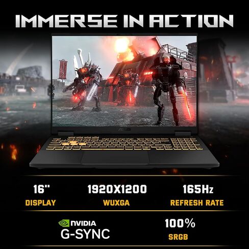 كمبيوتر محمول للألعاب ASUS TUF F16 مقاس 16 بوصة WUXGA 165 هرتز، Intel i7-14650HX، NVIDIA GeForce RTX 5070 8 جيجابايت، 16 جيجابايت DDR5، تخزين 2 تيرابايت (1 تيرابايت SSD&1 تيرابايت محطة إرساء)، لوحة مفاتيح بإضاءة خلفية، كاميرا تعمل بالأشعة تحت الحمراء، Wi- in Kuwait