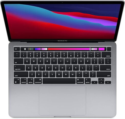 Apple Mid 2020 MacBook Pro Touch Bar مع معالج i5 رباعي النواة بسرعة 2.0 جيجاهرتز (13 بوصة، 16 جيجابايت من ذاكرة الوصول العشوائي، 512 جيجابايت SSD) رمادي غامق (متجدد) in Kuwait