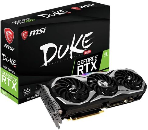 بطاقة رسومات MSI GAMING GeForce RTX 2080 8GB GDRR6 256-bit HDMI/DP/USB Ray Tracing Turing Architecture (RTX 2080 DUKE 8G OC) in Kuwait