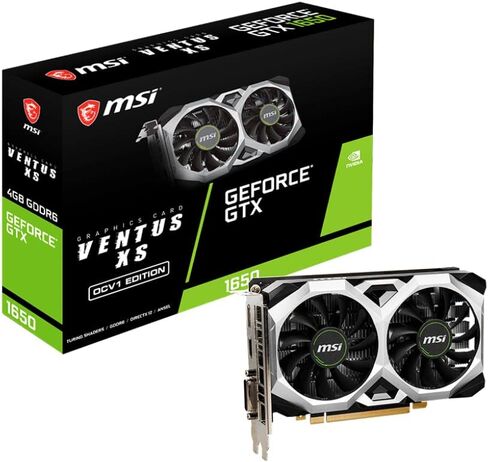 MSI GTX 1650 4GB GDDR6 Ventus XS OCV1 GPU Graphics Card in Kuwait