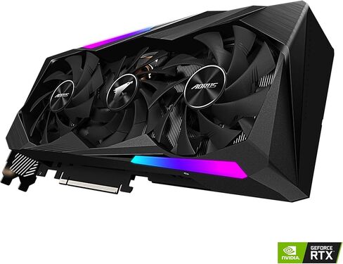بطاقة رسومات Gigabyte AORUS GeForce RTX 3060 Ti Master 8G، تبريد مغطى بأقصى حد، 8 جيجابايت 256 بت GDDR6، بطاقة فيديو GV-N306TAORUS M-8GD (متجددة) in Kuwait