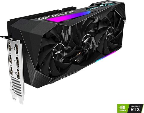 بطاقة رسومات Gigabyte AORUS GeForce RTX 3060 Ti Master 8G، تبريد مغطى بأقصى حد، 8 جيجابايت 256 بت GDDR6، بطاقة فيديو GV-N306TAORUS M-8GD (متجددة) in Kuwait