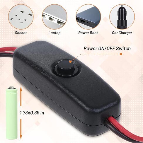محول طاقة USB عالمي 4.5 فولت - مزيل بطارية AAA مع زر تشغيل/إيقاف، بديل لبطاريات AAA المكونة من 3 عبوات، متوافق مع مصابيح LED والمصابيح والساعات والألعاب (مدخل 5 فولت/2 أمبير) in Kuwait