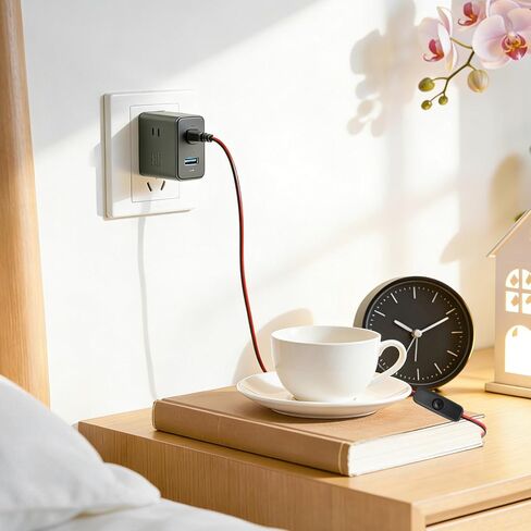 محول طاقة USB عالمي 4.5 فولت - مزيل بطارية AAA مع زر تشغيل/إيقاف، بديل لبطاريات AAA المكونة من 3 عبوات، متوافق مع مصابيح LED والمصابيح والساعات والألعاب (مدخل 5 فولت/2 أمبير) in Kuwait