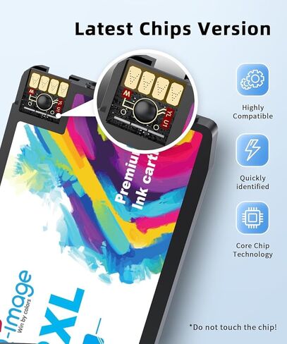 استبدال خراطيش الحبر Q-image 962XL 9015e 9018e 962 لحزمة التحرير والسرد لخراطيش الحبر HP 962XL تعمل مع OfficeJet Pro 9015e 9010 9018e 9025e 9015 9018 9012e (أسود، سماوي، أرجواني، أصفر، حزمة من 4) in Kuwait