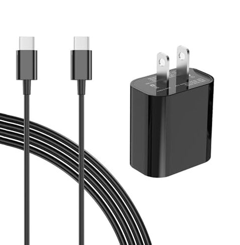 6.6 FT Phone Fast Charger Fit for TCL K33/K32 5G, TCL Phone 60/50/40/30/20/10 Series, Tablet NXTPAPER 14/11/11 Plus/11 Gen 2 Type C 20W Charging Block Adapter with USB C to C Power Cord in Kuwait