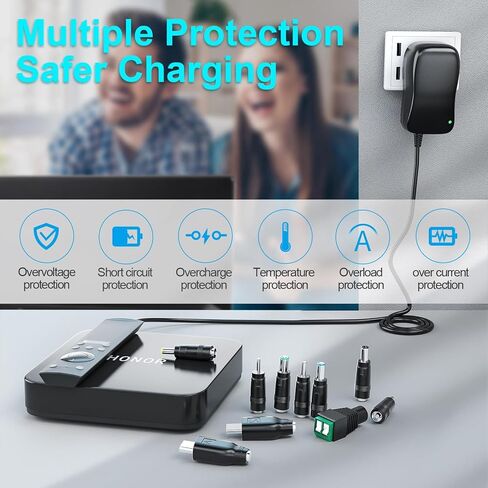 محول تيار متردد عالمي بقدرة 15 وات من SoulBay 3V 4.5V 5V 6V 7.5V 9V 1500mA 12V 1250mA DC تحويل التيار الكهربائي لكاميرا CCTV Security IP ومكبر الصوت وجهاز التوجيه والإلكترونيات المنزلية، متوافق مع 12W in Saudi Arabia