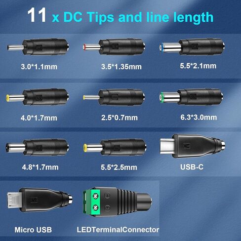 محول تيار متردد عالمي بقدرة 15 وات من SoulBay 3V 4.5V 5V 6V 7.5V 9V 1500mA 12V 1250mA DC تحويل التيار الكهربائي لكاميرا CCTV Security IP ومكبر الصوت وجهاز التوجيه والإلكترونيات المنزلية، متوافق مع 12W in Saudi Arabia