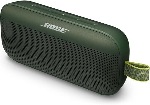 مكبر صوت محمول Bose SoundLink Flex Bluetooth، مكبر صوت لاسلكي مقاوم للماء للسفر في الهواء الطلق، أخضر السرو - لون إصدار محدود (متجدد) in Kuwait