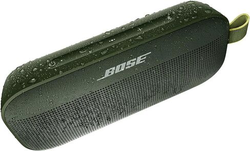 مكبر صوت محمول Bose SoundLink Flex Bluetooth، مكبر صوت لاسلكي مقاوم للماء للسفر في الهواء الطلق، أخضر السرو - لون إصدار محدود (متجدد) in Kuwait