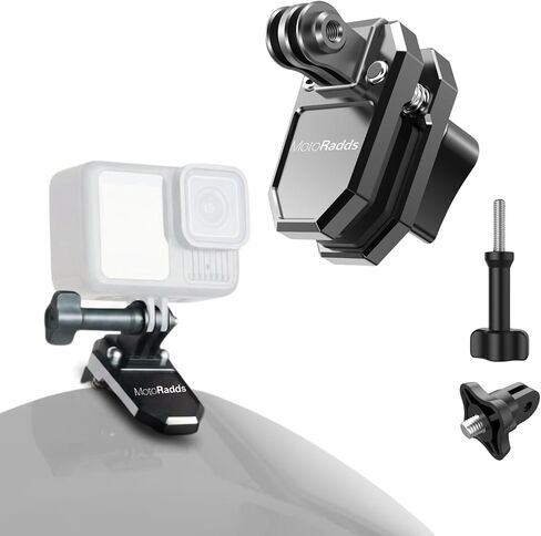 حامل الزجاج الأمامي من EdgeLock، مشبك الزجاج الأمامي للدراجات النارية لـ DJI Action 4/5 / 6، DJI Osmo Nano، GoPro Hero 13 12 11 10 9 8، Insta360 X5 X4، Ace Pro/Ace Pro 2، GO 3 / GO 3S in Kuwait