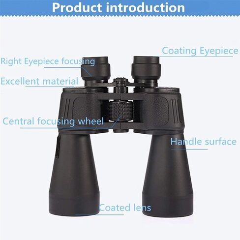 Portable High Power 60X90 Adult Large Binoculars with HD Lens for Birdwatching, Hunting, Sightseeing, Watching Sports Events and Concerts, Black in Kuwait
