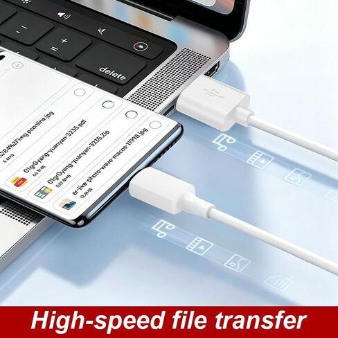 كابل بيانات محول USB-C أنثى إلى USB-A ذكر، يدعم نقل مزامنة البيانات من النوع C والشحن السريع، توافق ثابت مع أجهزة متعددة، التوصيل والتشغيل لسهولة الحمل in Kuwait