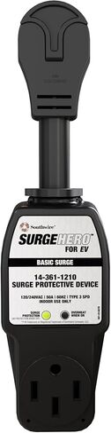 Southwire SurgeHero™ واقي زيادة التيار الكهربائي الداخلي، 240 فولت 50 أمبير حماية من زيادة التيار المضمن لشواحن EV من المستوى 2، NEMA 14‑50 in Kuwait