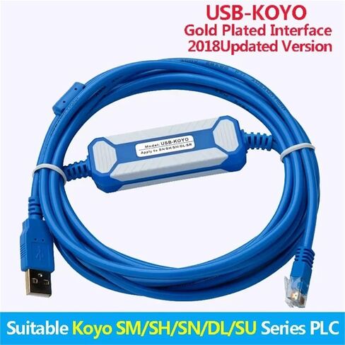 كابل برمجة USB-Yoko PLC مناسب لخط تنزيل SN/SM/SH/SR/DL/NK/PLC KOYO من سلسلة PLC USB in Kuwait