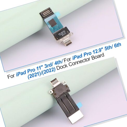 Dock Connector Replacement for iPad Pro 11" 3rd 4th A2377 A2301 A2759 A2435 for iPad Pro 12.9" 5th 6th A2378 A2379 A2436 A2764 2021 2022 Charging Port Replacement Flex Cable with Tools in Kuwait