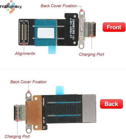 Dock Connector Replacement for iPad Pro 11" 3rd 4th A2377 A2301 A2759 A2435 for iPad Pro 12.9" 5th 6th A2378 A2379 A2436 A2764 2021 2022 Charging Port Replacement Flex Cable with Tools in Kuwait