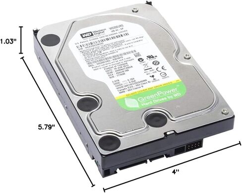 Western Digital AV-GP 2TB 3.5inch SATA 3 Gb/s 5400rpm 64mb Buffer Hard Drive (WD20EURS) (Renewed) in Kuwait