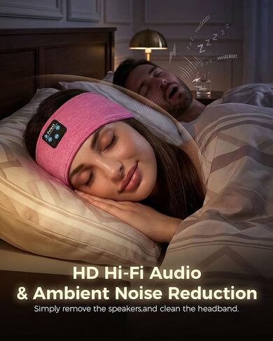 Sleep Headphones Bluetooth 5.4 Headband, Sleeping Headphones Headband with Ultra-Thin Stereo Speakers for Side Sleepers Women Men, Wireless Sleep Earphones for Workout Sports Yoga Running Travel in Kuwait