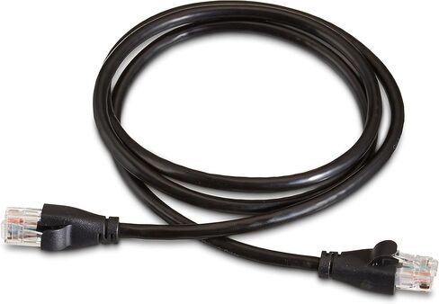 كابل إنترنت Amazon Basics RJ45 Cat-6 Ethernet Patch، 3 أقدام (0.9 م)، 200 قطعة (20 حزمة من 10)، أسود in Kuwait