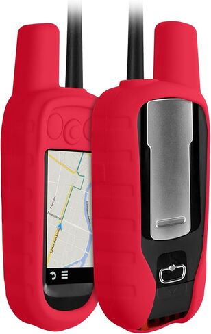 حافظة kwmobile متوافقة مع Garmin Alpha 100 - نظام الملاحة GPS للهاتف غطاء حماية ناعم من السيليكون - أخضر داكن in Kuwait
