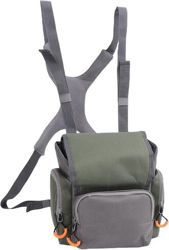 Zunate Binocular Harness Chest Pack with 500D Nylon Fabric, Adjustable Ergonomic Four Point Padded Strap System and Integrated Rain Cover for Outdoor Rangefinders in Kuwait
