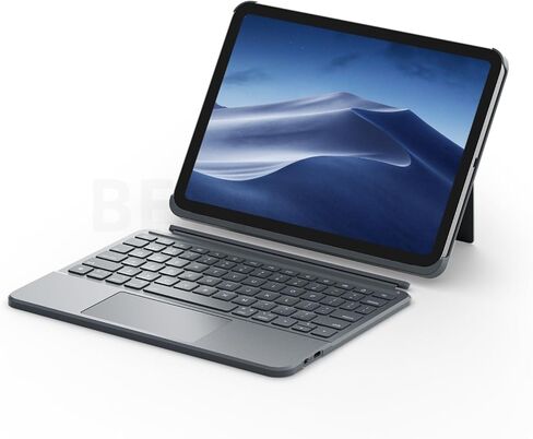 حافظة Bettdow iPad الجيل 11/10 مع لوحة مفاتيح، حافظة لوحة مفاتيح قابلة للفصل مع إضاءة خلفية 8 ألوان ولوحة لمس للجيل العاشر 10.9 بوصة، iPad 11th Generation 2025 A16، رمادي in Kuwait