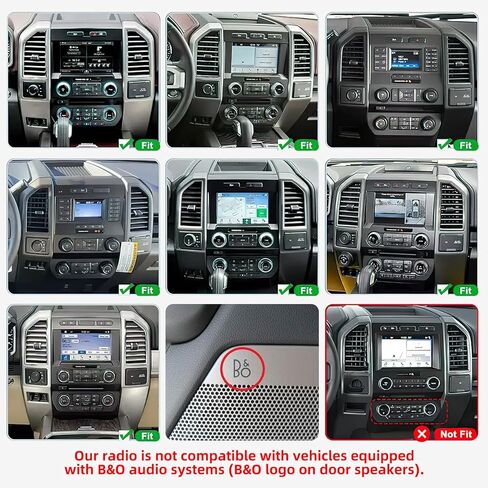 [8Core 4GB+64GB] ستيريو راديو السيارة لسيارة Ford F150 2015-2020: 12.1 بوصة وحدة رأس بديلة على طراز Tesla مع CarPlay اللاسلكي Android Auto BT5.0 5G WiFi GPS Navigation DSP RDS FM AM كاميرا احتياطية in Kuwait