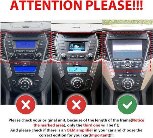 لسيارة Hyundai Santa Fe 2013-2018 (لا يوجد مضخم صوت OEM) 2G+64G Tesla Style CarPlay Android Auto Navigation Stereo GPS Radio Reverse 9.7 بوصة IPS شاشة لمس وحدة رأسية مشغل وسائط الكمبيوتر اللوحي، إذا كان ذلك ممكنًا، رباعي النواة in Kuwait