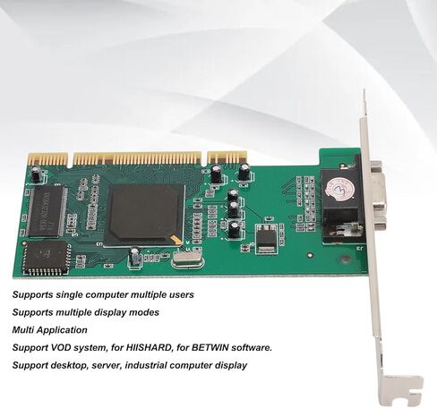 بطاقة رسومات PCI Server، كمبيوتر صناعي، شاشة متعددة، بطاقة فيديو PCI VGA 8 ميجابايت 32 بت لـ ATI Rage XL لـ PCI X 64 بت in Kuwait