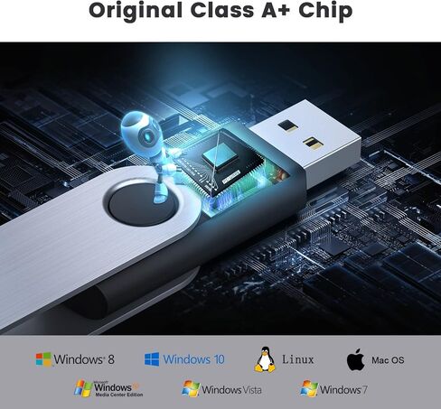 1 حزمة محرك فلاش 8 جيجابايت USB 2.0 محرك فلاش الإبهام محرك القفز محركات المفاتيح عصا الذاكرة-الأزرق in Kuwait