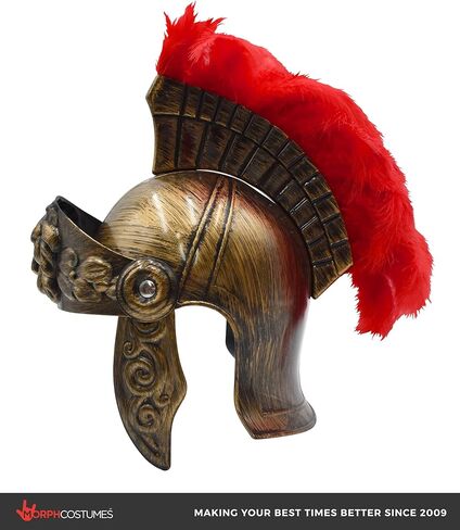 Nicky Bigs Novelties الكبار Deluxe Roman Gladiator خوذة مع Plume & Sword ، Spartan Warrior Set Movable Lingor & Side Plates in Saudi Arabia
