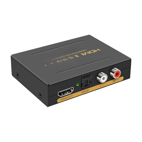 HDMI Audio Splitter 4K HD 3.5Aux سماعة رأس جاك أحمر وأبيض يسار ويمين ألياف بصرية مزدوجة القناة 5.1 قناة (4k/60 هرتز) in Kuwait