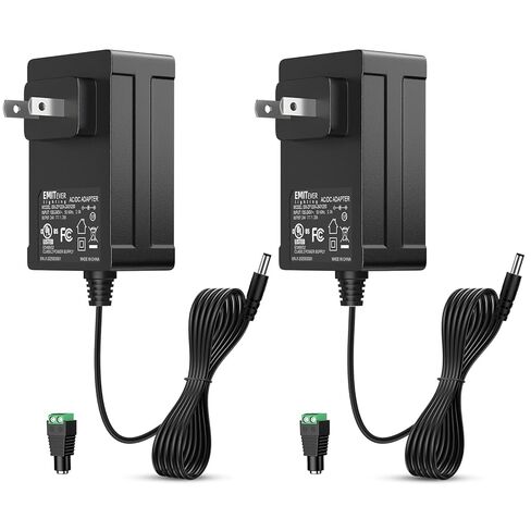 EMITEVER 24V 60W Power Supply,4A UL-Listed LED Adapter for Strip Lights | 100-240V AC to 24V DC 5A Converter Lighting Transformers for LED strip lights,CCTV cameras,lighting transformers in Saudi Arabia