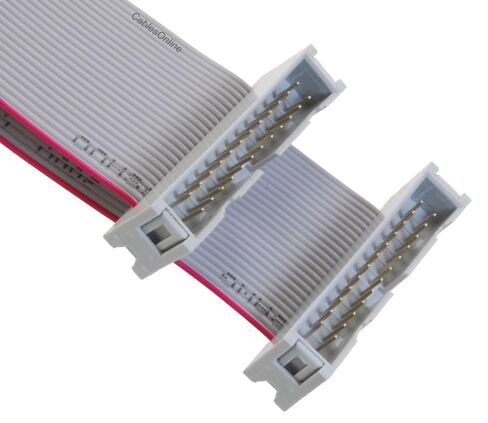 CablesOnline, 4-inches 24-Pin (2x12) 2.54mm-Pitch IDC Male to Male 10-Wire Flat Ribbon Cable, FR-2404L in Kuwait